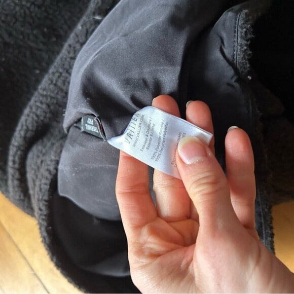 Vallier Sz M Valby Black Sherpa Coat - Picture 12 of 13